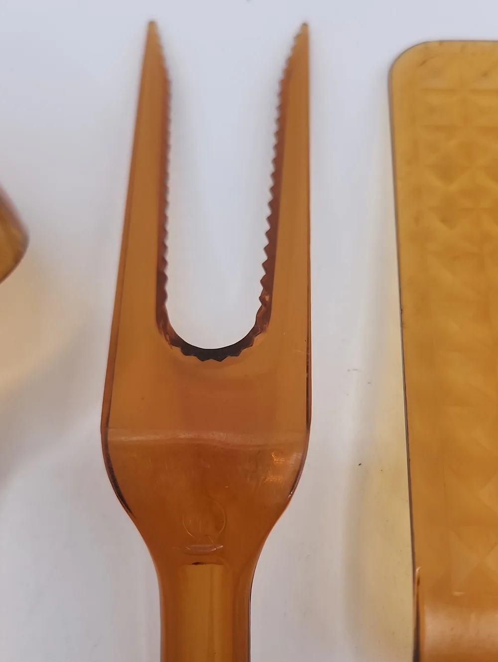 Vintage Ultratemp Amber Utensils Set 4 Piece USA Made